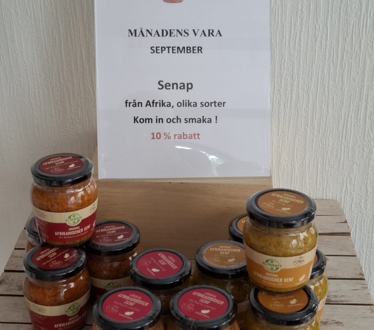 Afrikansk senap är månadens vara i September med 10% rabatt